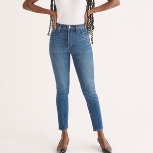 Aritzia Denim Forum Yoko High Rise Slim Jeans
